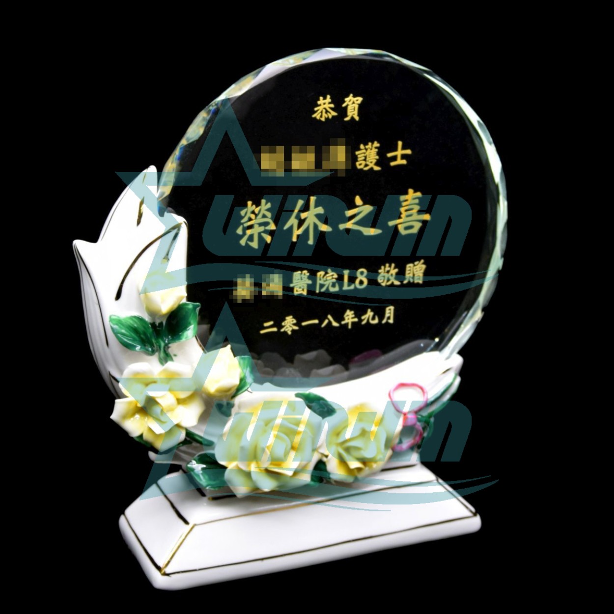 水晶獎座 tc92 母親節紀念座