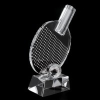 乒乓球水晶獎座 tp09